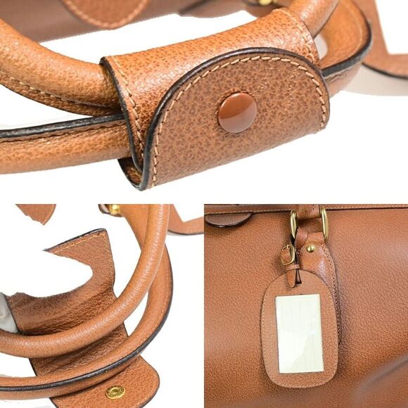 Gucci Brown Leather Travel Bag (Pre-Owned) - Picture 12 of 16